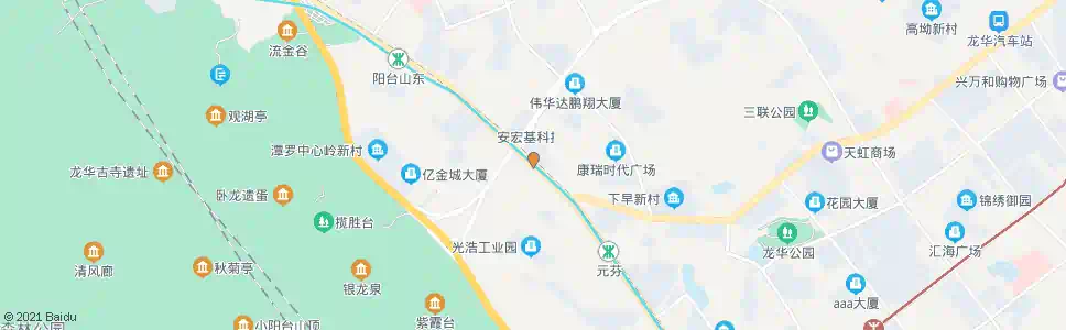 深圳大浪行政中心_公交站地图_深圳公交_妙搜公交查询2025