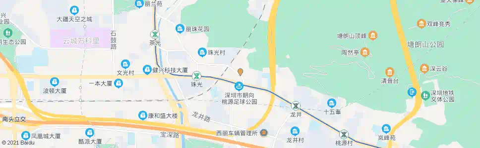 深圳龙珠幼儿园_公交站地图_深圳公交_妙搜公交查询2025