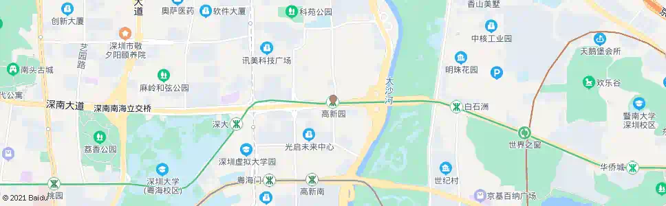 深圳高新园地铁站_公交站地图_深圳公交_妙搜公交查询2025