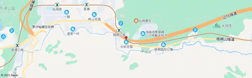 深圳长岭沟_公交站地图_深圳公交_妙搜公交查询2025