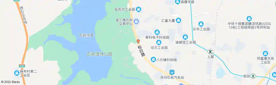 深圳石岩径贝村_公交站地图_深圳公交_妙搜公交查询2025