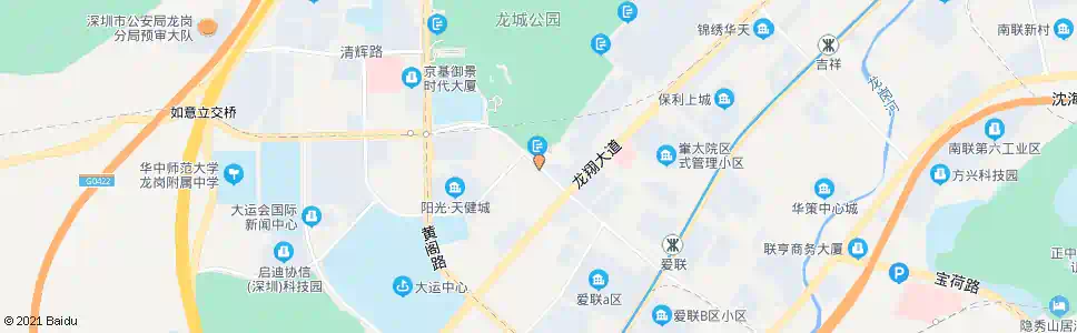 深圳龙岗老干中心_公交站地图_深圳公交_妙搜公交查询2025
