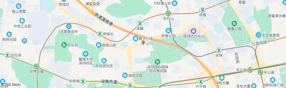 深圳侨城东路口_公交站地图_深圳公交_妙搜公交查询2025