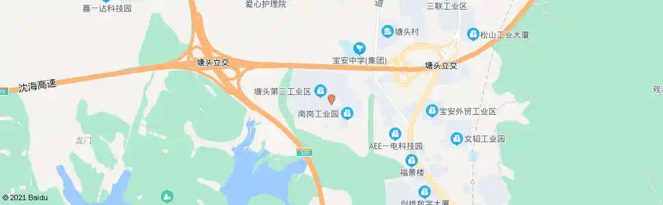 深圳石岩南岗工业区_公交站地图_深圳公交_妙搜公交查询2025