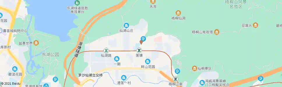深圳梧桐山新居_公交站地图_深圳公交_妙搜公交查询2025