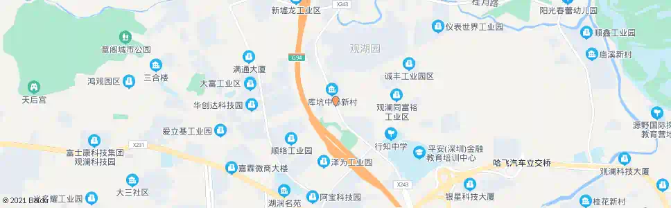 深圳库坑天桥_公交站地图_深圳公交_妙搜公交查询2025