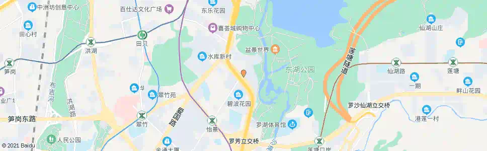 深圳东湖华城百货_公交站地图_深圳公交_妙搜公交查询2025