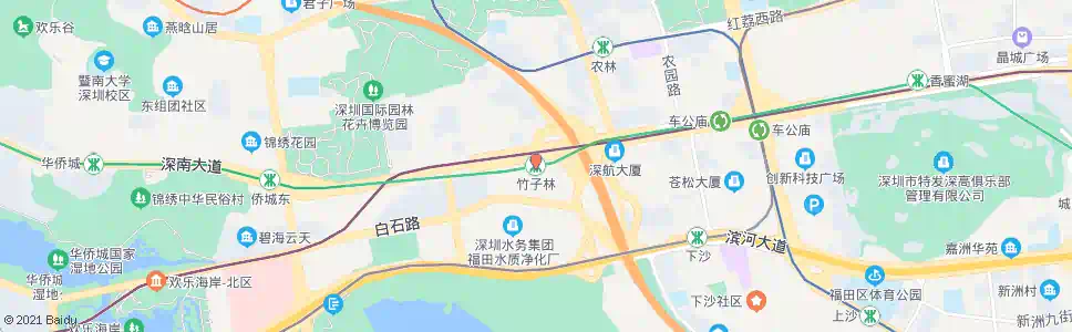 深圳竹子林站_公交站地图_深圳公交_妙搜公交查询2025