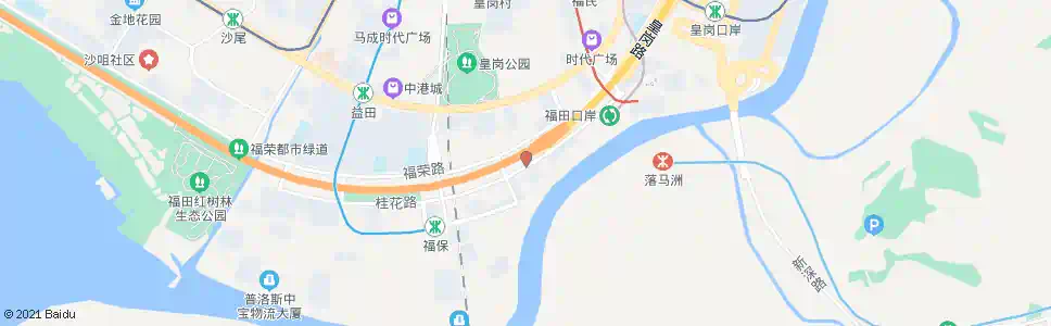 深圳福田保税区总站_公交站地图_深圳公交_妙搜公交查询2025
