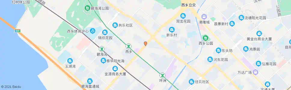 深圳西乡盐田大门_公交站地图_深圳公交_妙搜公交查询2025