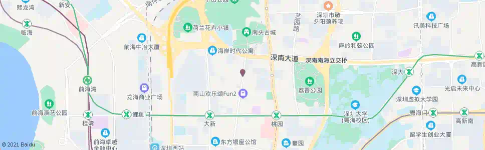 深圳南新深南天桥1_公交站地图_深圳公交_妙搜公交查询2025