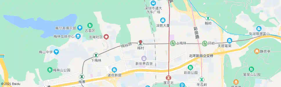 深圳梅村站_公交站地图_深圳公交_妙搜公交查询2025