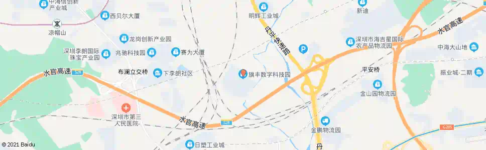 深圳旗峰科技园_公交站地图_深圳公交_妙搜公交查询2025