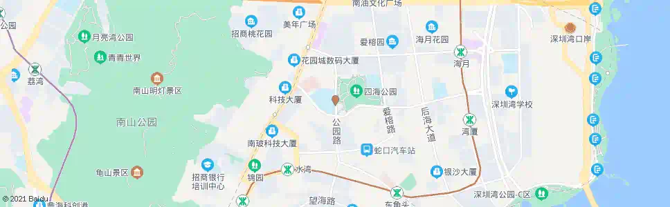 深圳蛇口体育中心东_公交站地图_深圳公交_妙搜公交查询2025