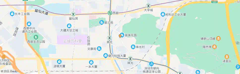 深圳桃源文体中心_公交站地图_深圳公交_妙搜公交查询2025
