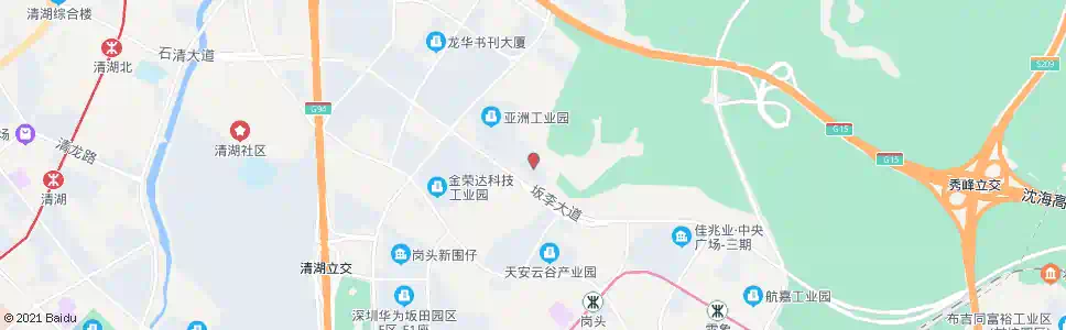 深圳风门坳科技工业园_公交站地图_深圳公交_妙搜公交查询2025