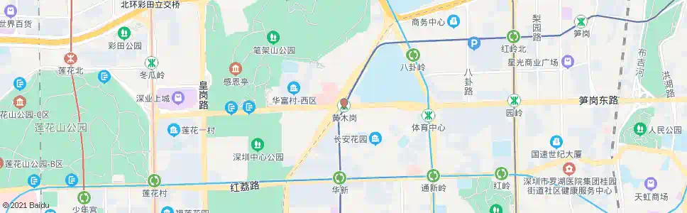 深圳黄木岗站_公交站地图_深圳公交_妙搜公交查询2025