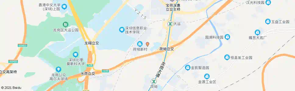 深圳荷坳新村_公交站地图_深圳公交_妙搜公交查询2025