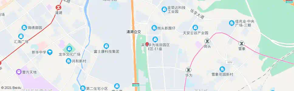 深圳华为总部_公交站地图_深圳公交_妙搜公交查询2025