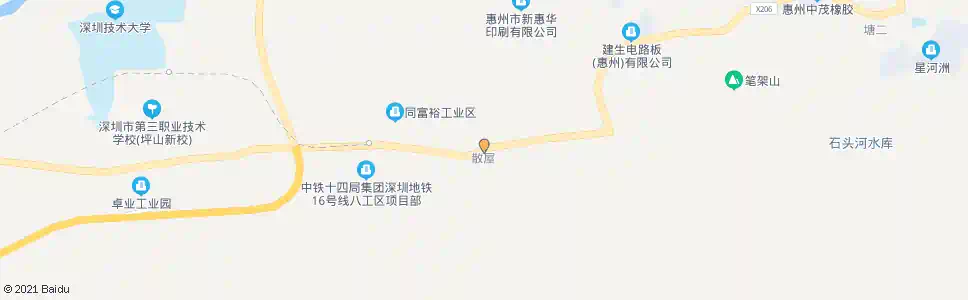 深圳散屋村_公交站地图_深圳公交_妙搜公交查询2025