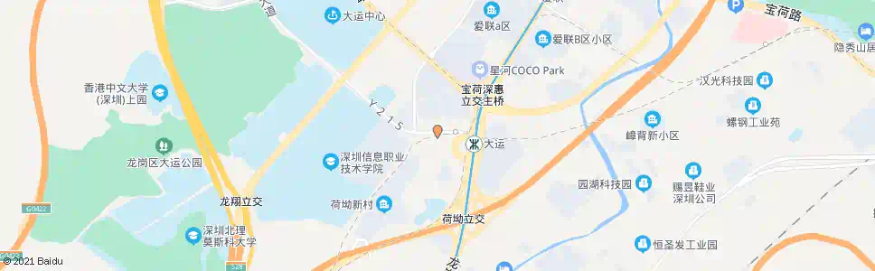 深圳大运地铁接驳站_公交站地图_深圳公交_妙搜公交查询2025