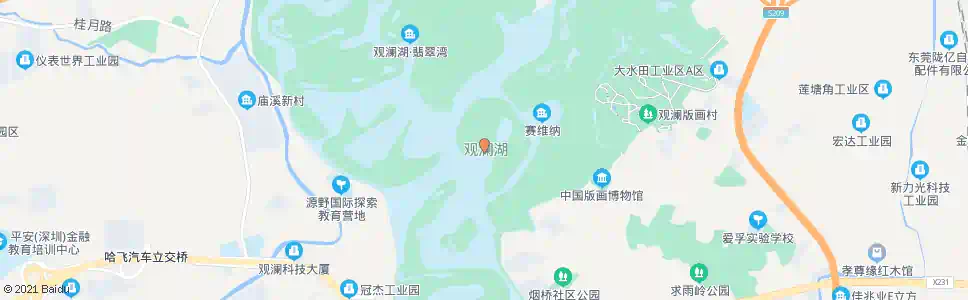 深圳观澜高尔夫球场_公交站地图_深圳公交_妙搜公交查询2025