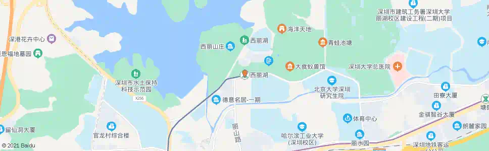 深圳西丽湖总站_公交站地图_深圳公交_妙搜公交查询2025