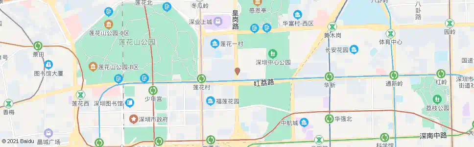 深圳莲花二村东_公交站地图_深圳公交_妙搜公交查询2025