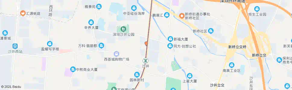 深圳沙井赛格_公交站地图_深圳公交_妙搜公交查询2025