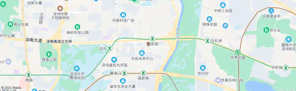 深圳中科大厦_公交站地图_深圳公交_妙搜公交查询2025