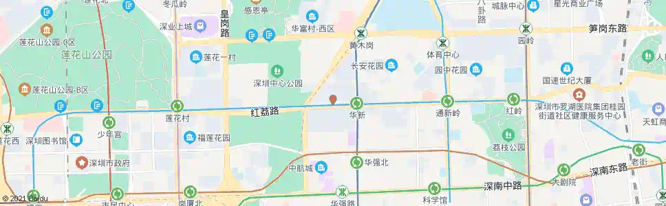 深圳华新村_公交站地图_深圳公交_妙搜公交查询2025