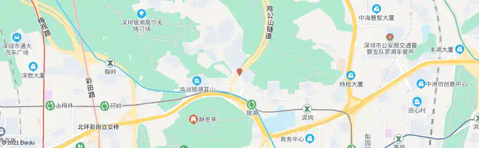 深圳金湖山庄_公交站地图_深圳公交_妙搜公交查询2025