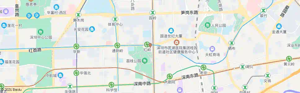 深圳红岭南路2_公交站地图_深圳公交_妙搜公交查询2025