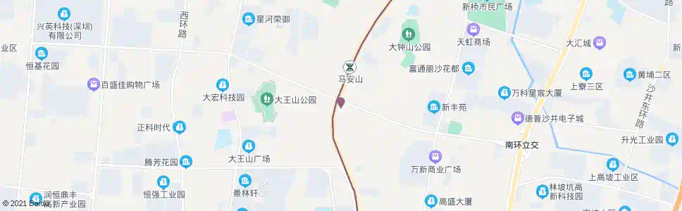 深圳花卉世界2_公交站地图_深圳公交_妙搜公交查询2025