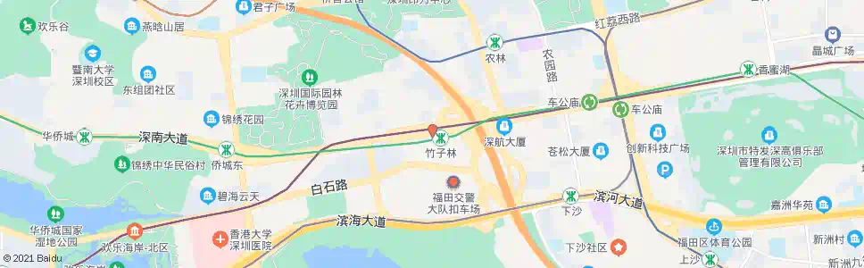深圳竹子林1_公交站地图_深圳公交_妙搜公交查询2025