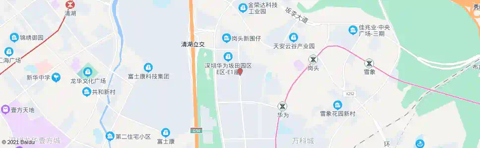深圳坂田华为基地_公交站地图_深圳公交_妙搜公交查询2025