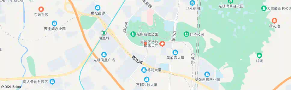 深圳新城公园南门_公交站地图_深圳公交_妙搜公交查询2025