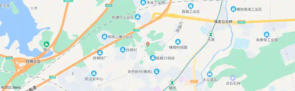 深圳横岗派出所_公交站地图_深圳公交_妙搜公交查询2025