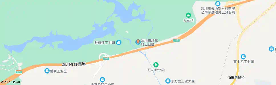 深圳红花岭工业区_公交站地图_深圳公交_妙搜公交查询2025