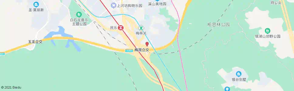 深圳丰泽湖山庄_公交站地图_深圳公交_妙搜公交查询2025