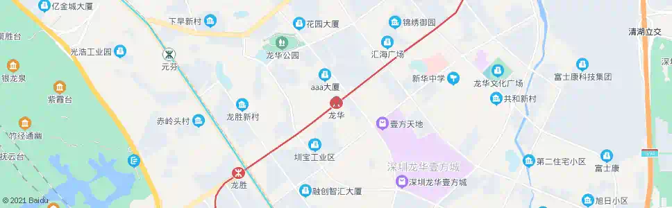 深圳龙华地铁站_公交站地图_深圳公交_妙搜公交查询2025