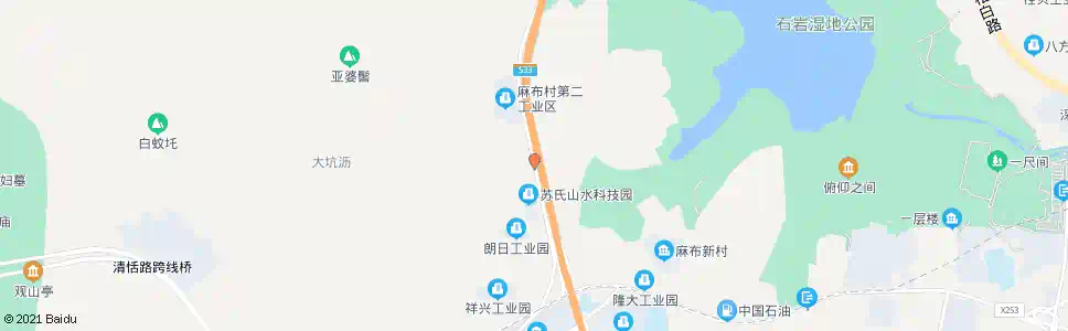 深圳苏氏山水科技园_公交站地图_深圳公交_妙搜公交查询2025