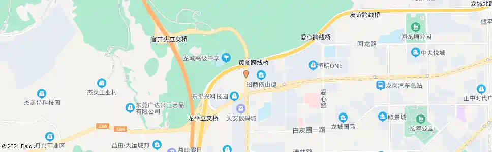 深圳龙城高级中学东_公交站地图_深圳公交_妙搜公交查询2025