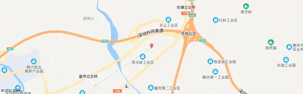 深圳坪地六联_公交站地图_深圳公交_妙搜公交查询2025