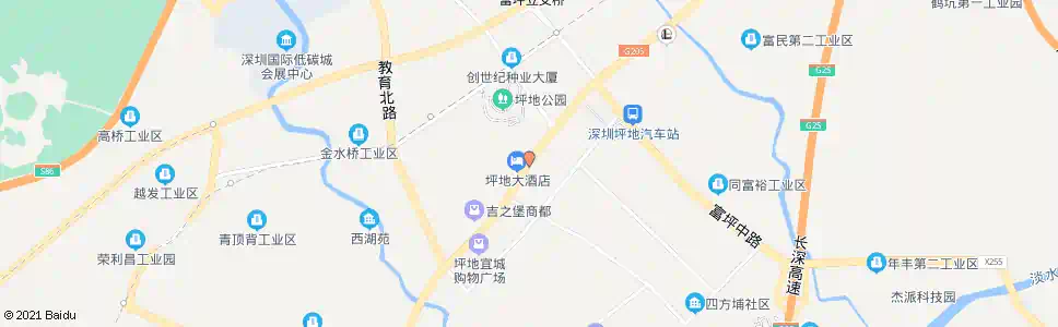 深圳坪地街道办_公交站地图_深圳公交_妙搜公交查询2025
