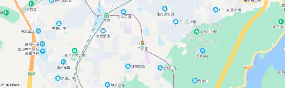 深圳百鸽笼_公交站地图_深圳公交_妙搜公交查询2025