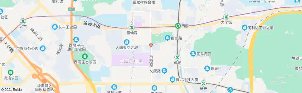 深圳石鼓花园_公交站地图_深圳公交_妙搜公交查询2025