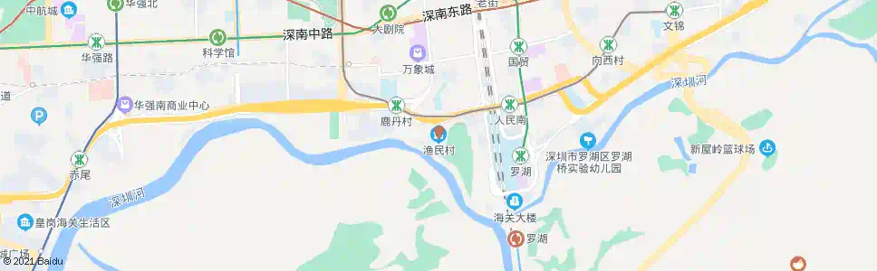 深圳渔民村_公交站地图_深圳公交_妙搜公交查询2025