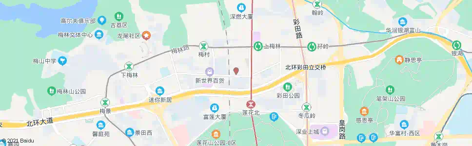 深圳上梅林市场_公交站地图_深圳公交_妙搜公交查询2025