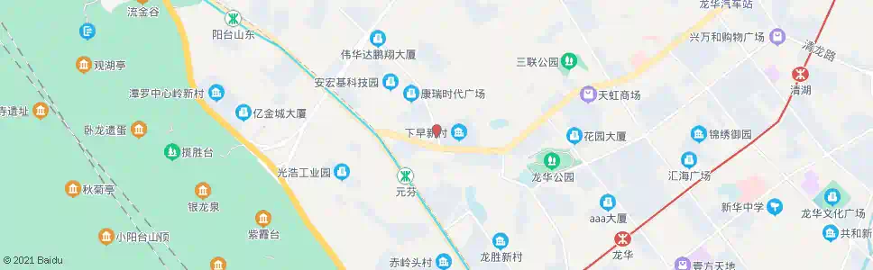 深圳下早新村_公交站地图_深圳公交_妙搜公交查询2025